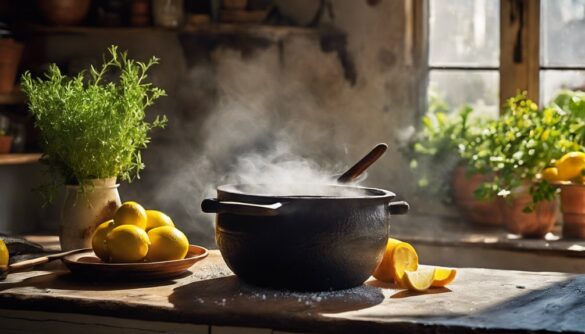 clean burnt pan naturally