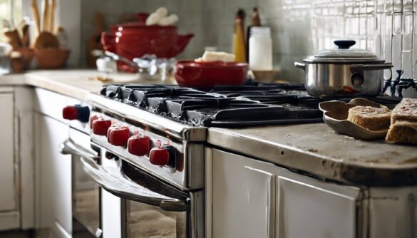 clean gas stove naturally