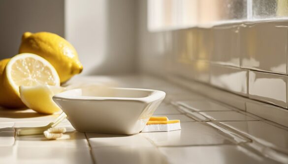 clean white grout naturally