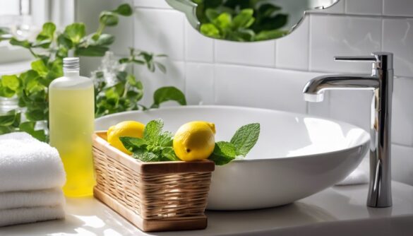 cleaning bathroom with home remedies