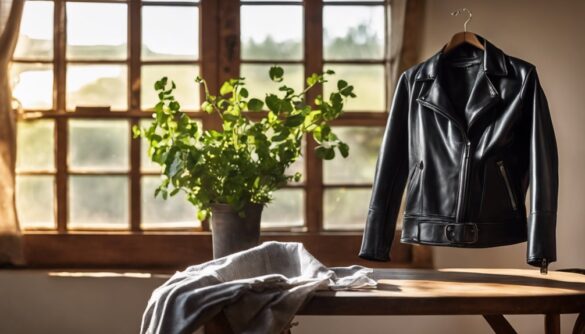 cleaning leather jacket at home