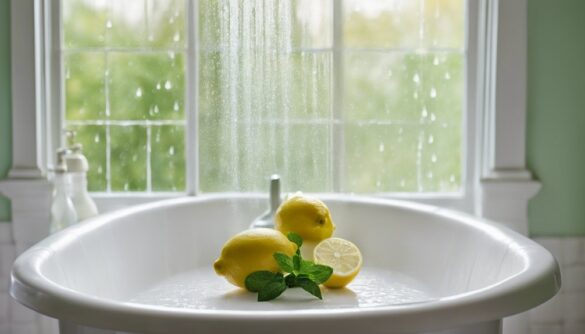 cleaning shower with remedies
