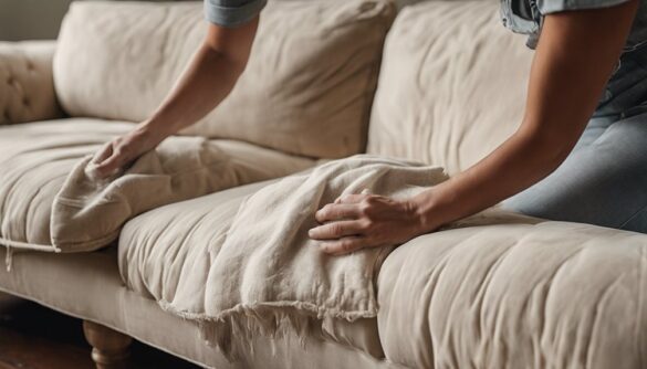 how to clean fabric sofa